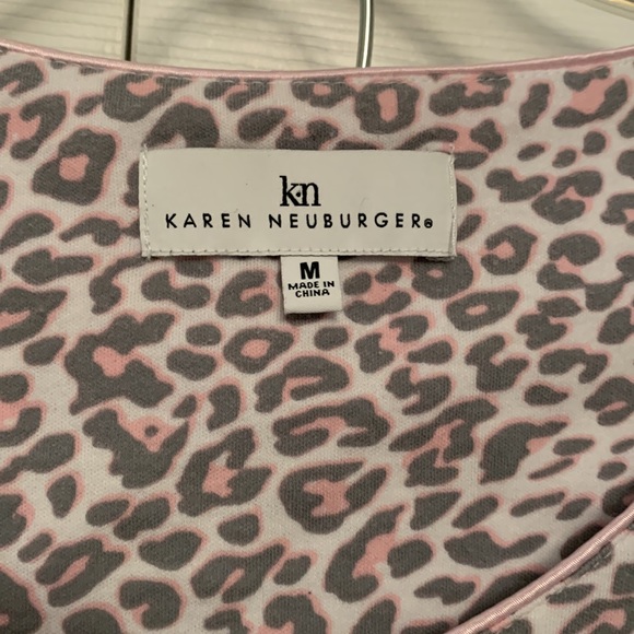 Karen Neuberger Animal Print Pajama Set Medium in Like New Condition - Picture 4 of 14